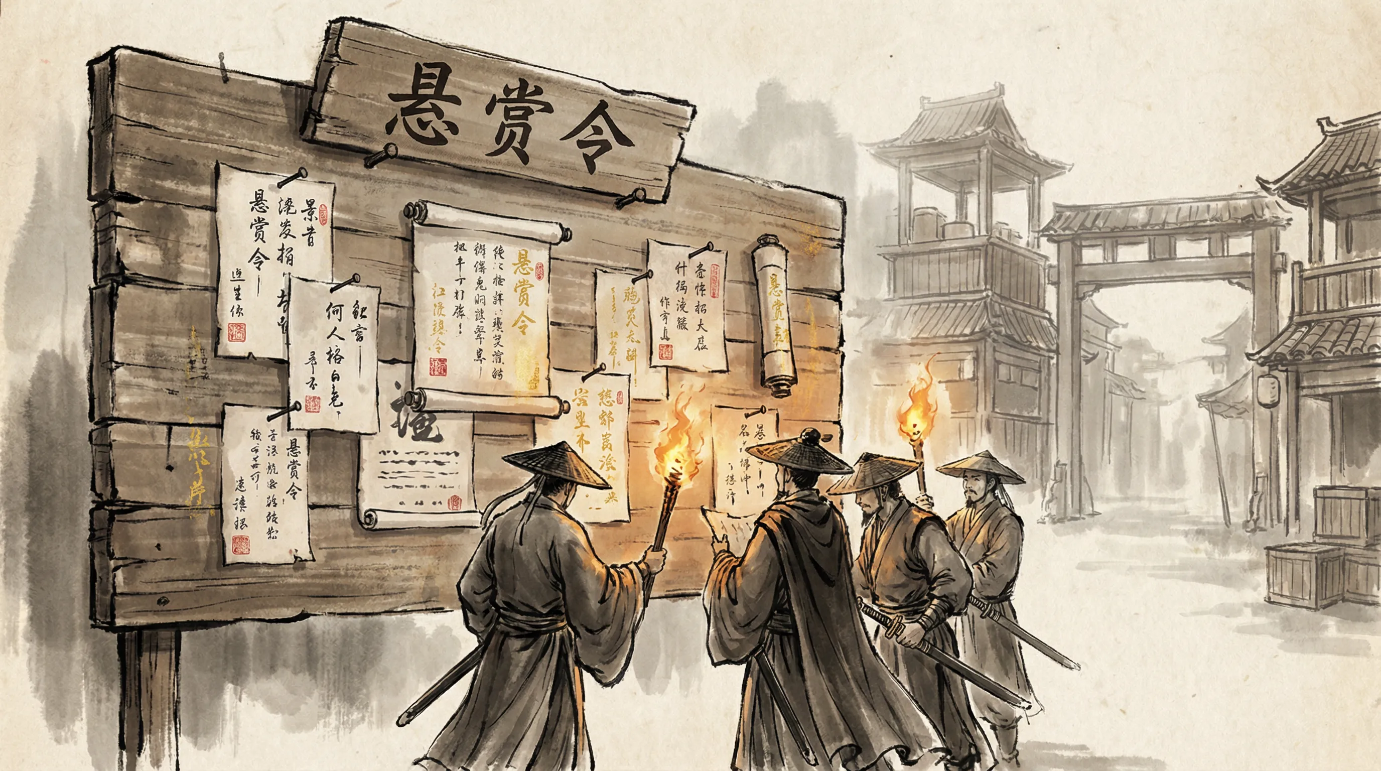 武林大会报名悬赏令